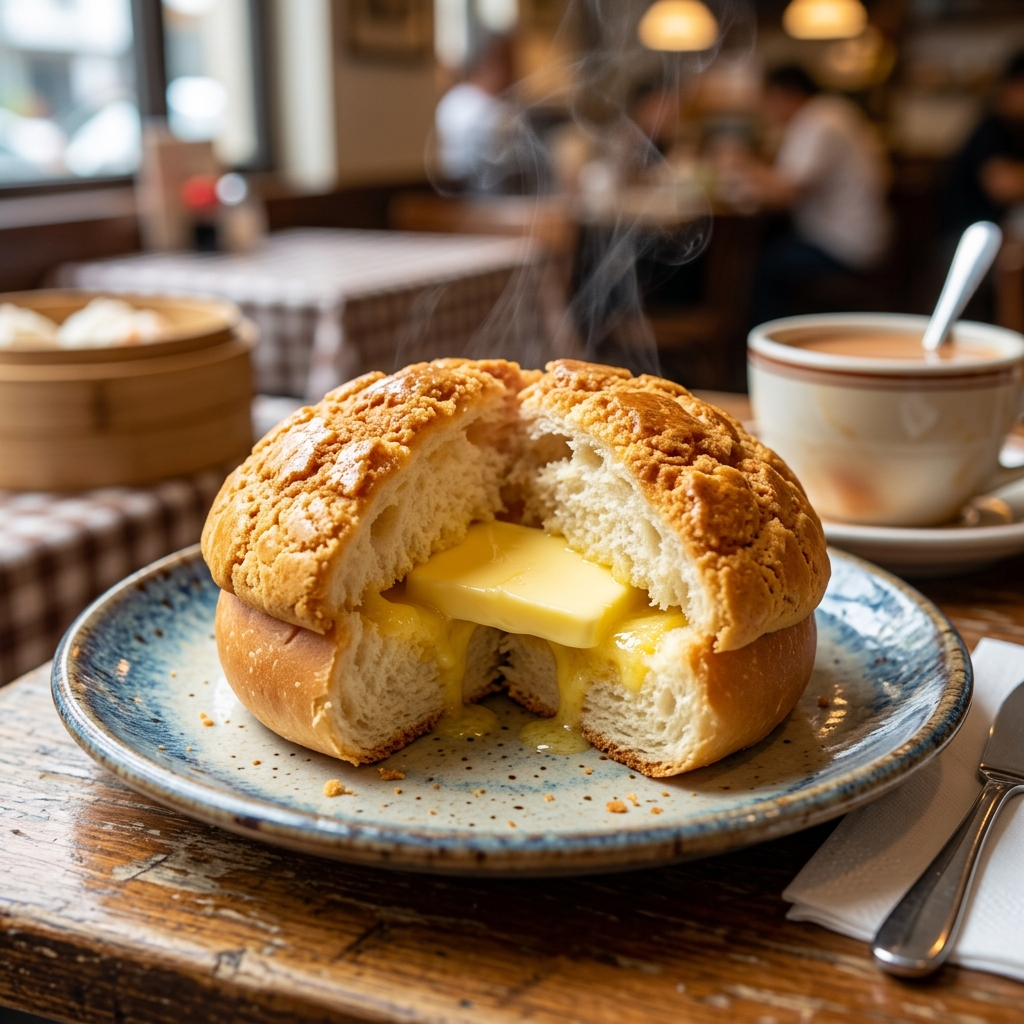 Pineapple Bun Bolo Bao w/ Butter